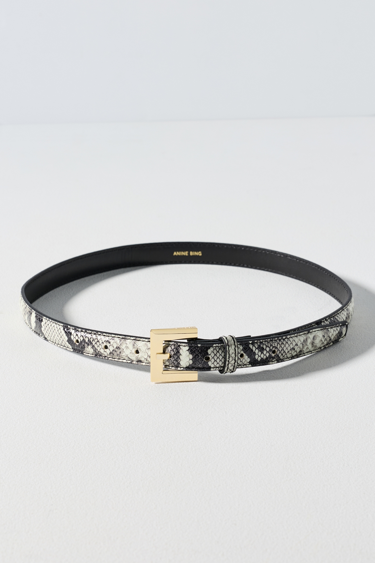 Anine Bing Nicola Square Buckle Belt