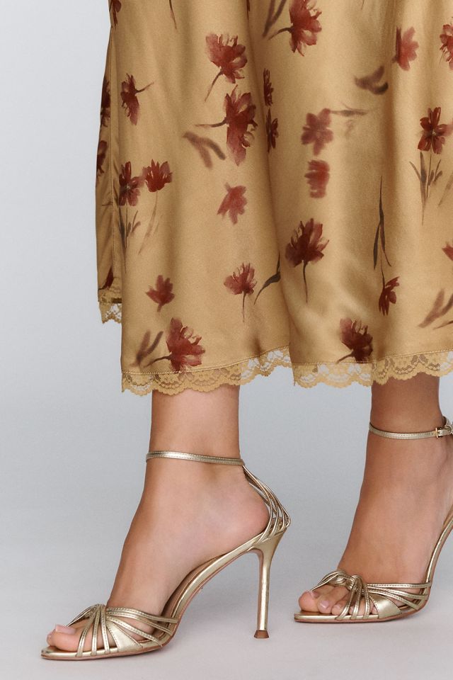BHLDN Everly Satin Lace Maxi Dress #3