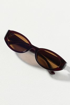Reality Eyewear Slim Wrapped Oval Sunglasses