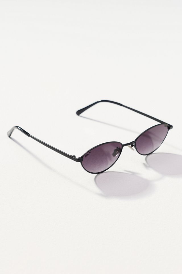 Reality Eyewear Slim Oval Metal Sunglasses #1