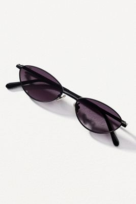 Reality Eyewear Slim Oval Metal Sunglasses