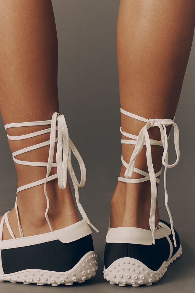 Scarpe da Ginnastica Stile Ballerina con Lacci Coconuts by Matisse #2