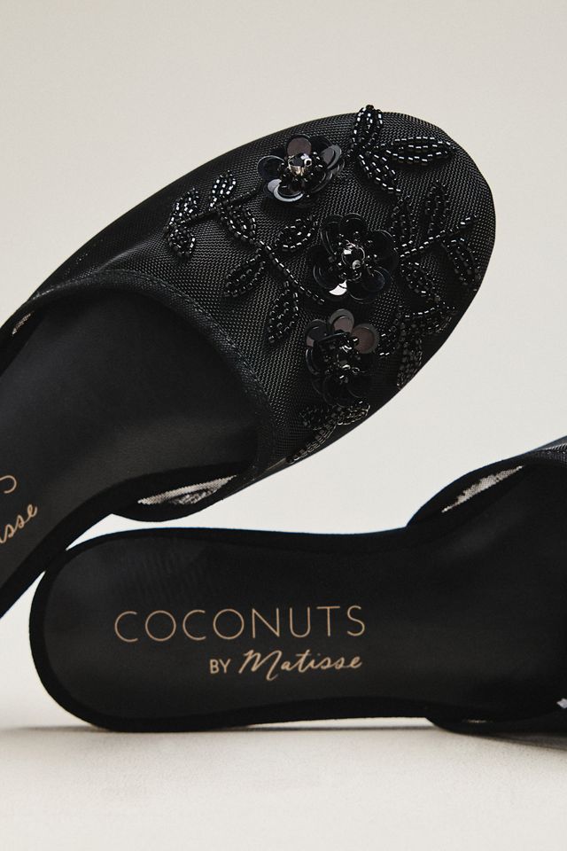 Coconuts by Matisse Maven Beaded Mesh Mule Flats #2