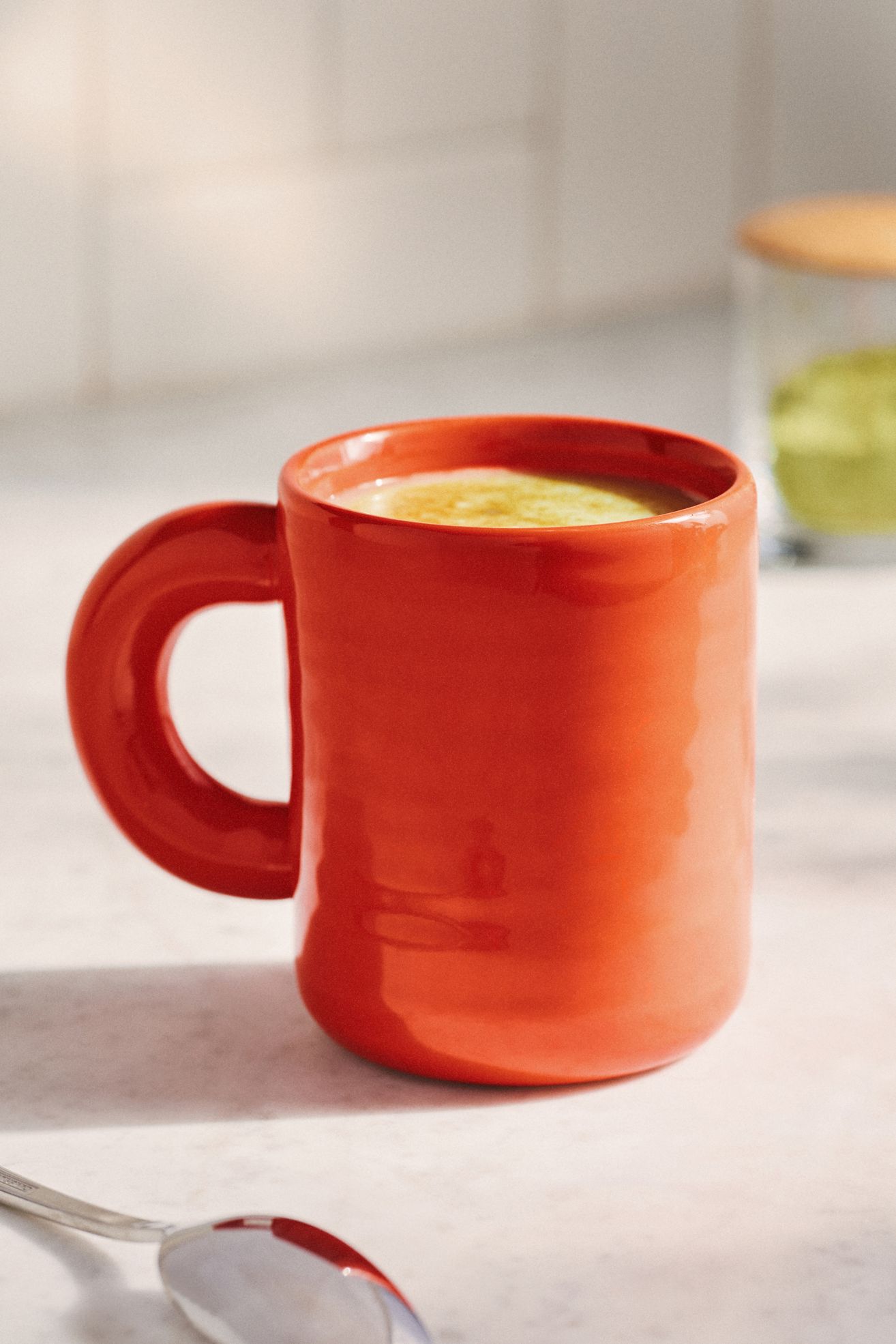 Luanne Stoneware Mug - Tomato, One Size
