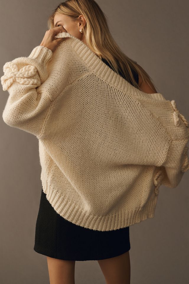 Maeve 3D Embroidered Cardigan Sweater #2