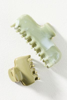 Tortoiseshell Hair Claws, Set of 2