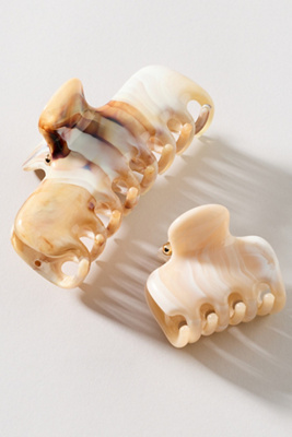 Tortoiseshell Hair Claws, Set of 2