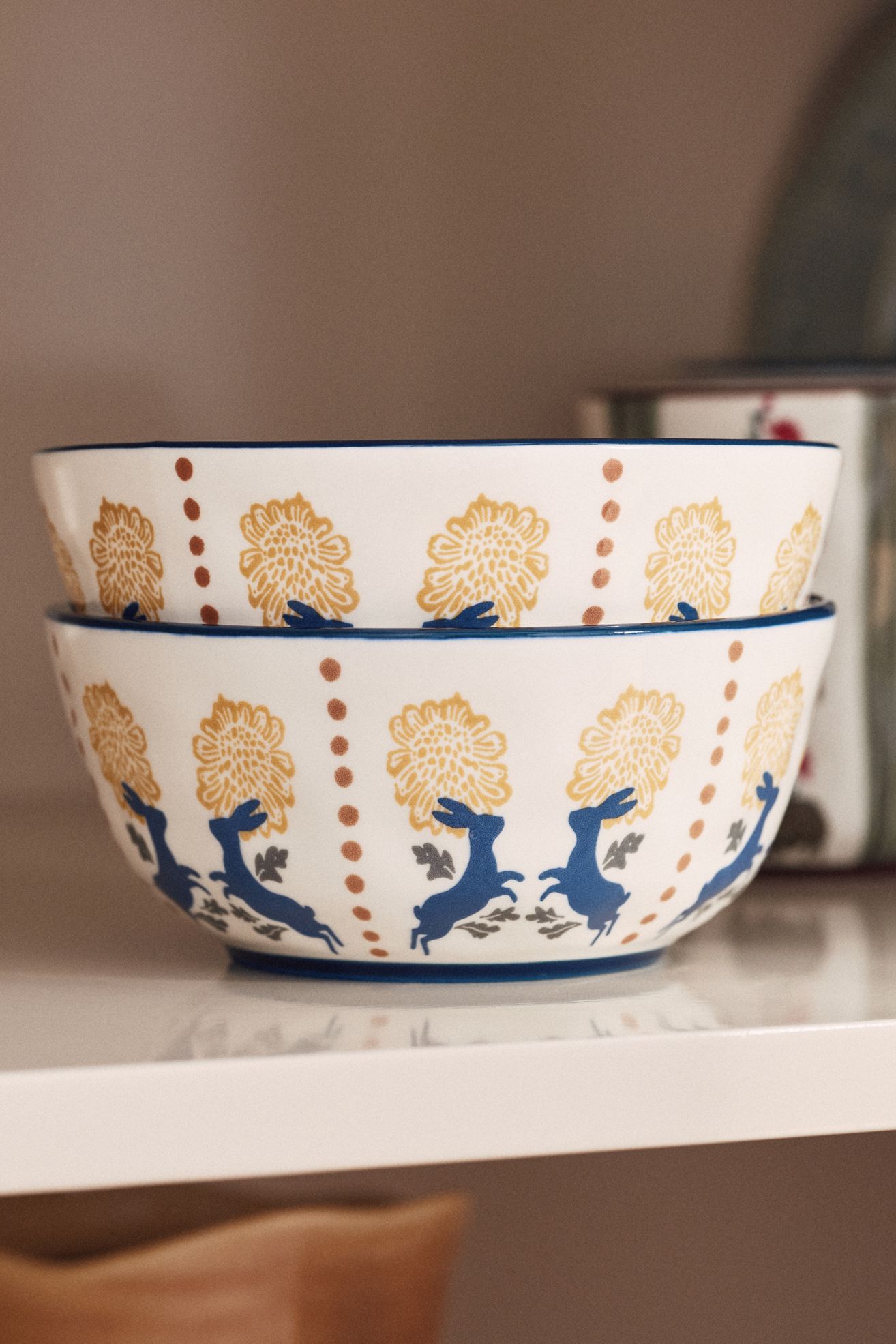 Millie Stoneware Yogurt Bowl - blue or green