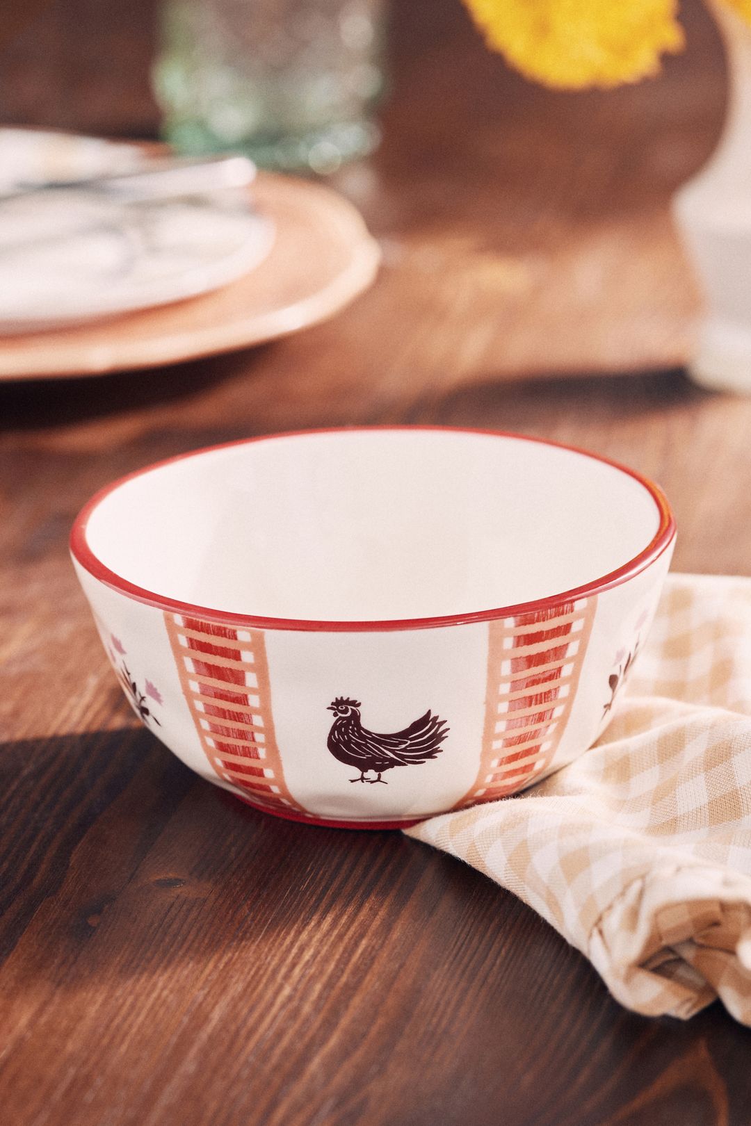 Millie Stoneware Yogurt Bowl - Chicken, Standard, One Size