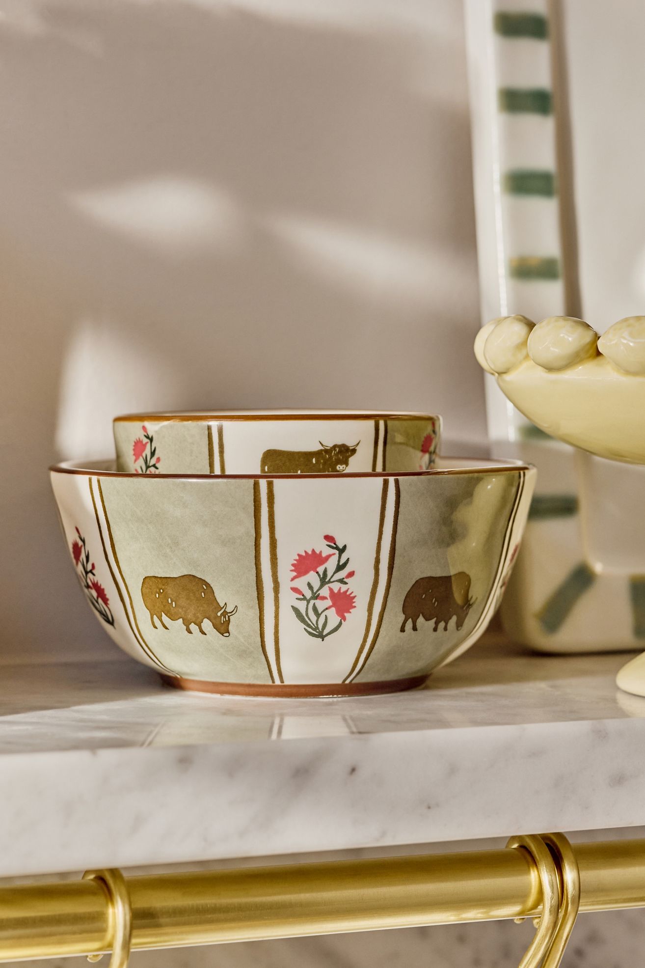 Millie Stoneware Yogurt Bowl - Cow, Standard, One Size
