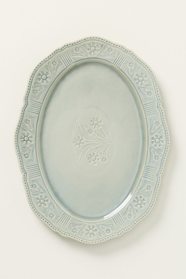 Aster Portuguese Stoneware Platter #1