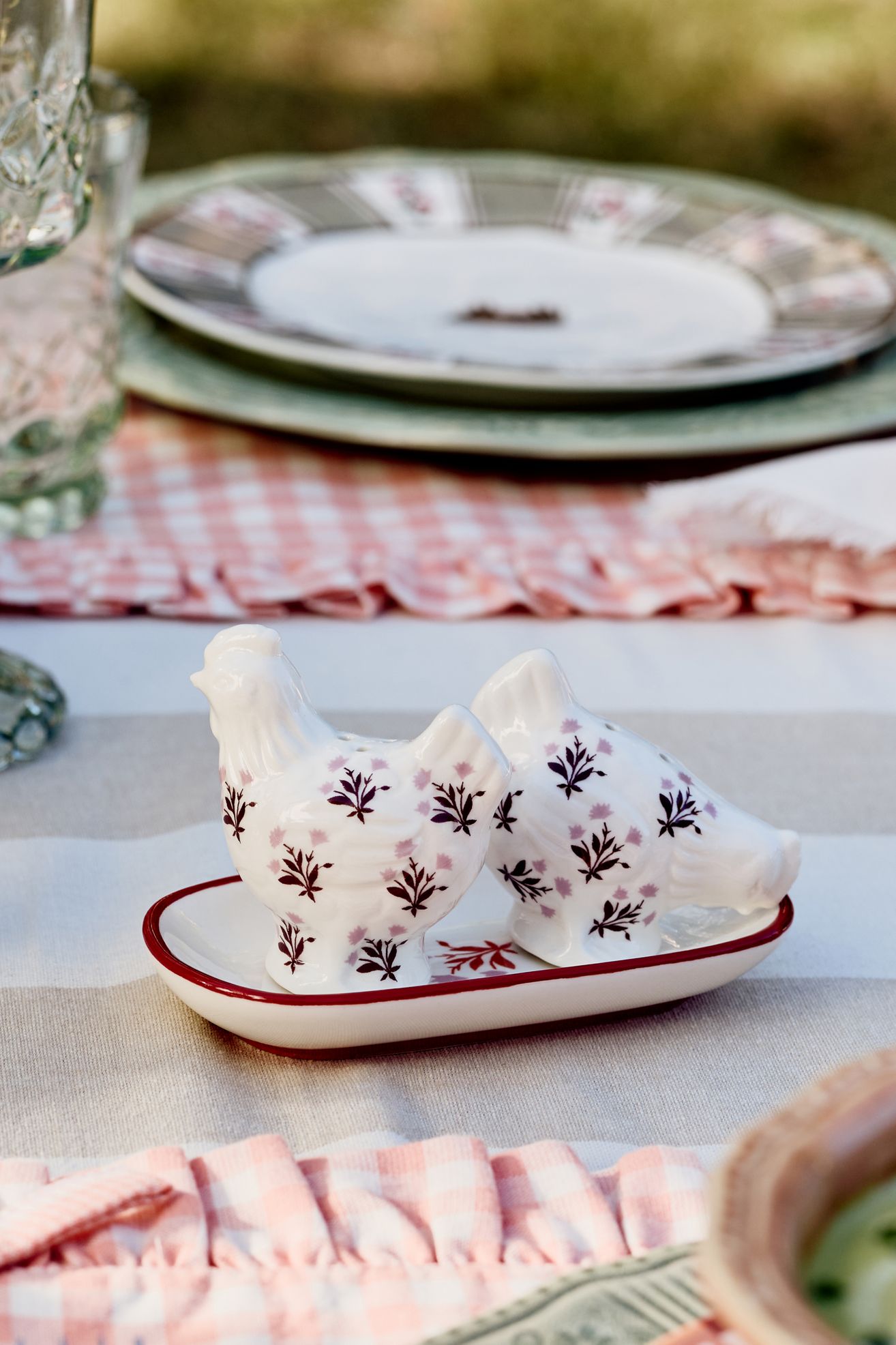 Millie Stoneware Salt & Pepper - Purple Pattern, Standard, One Size