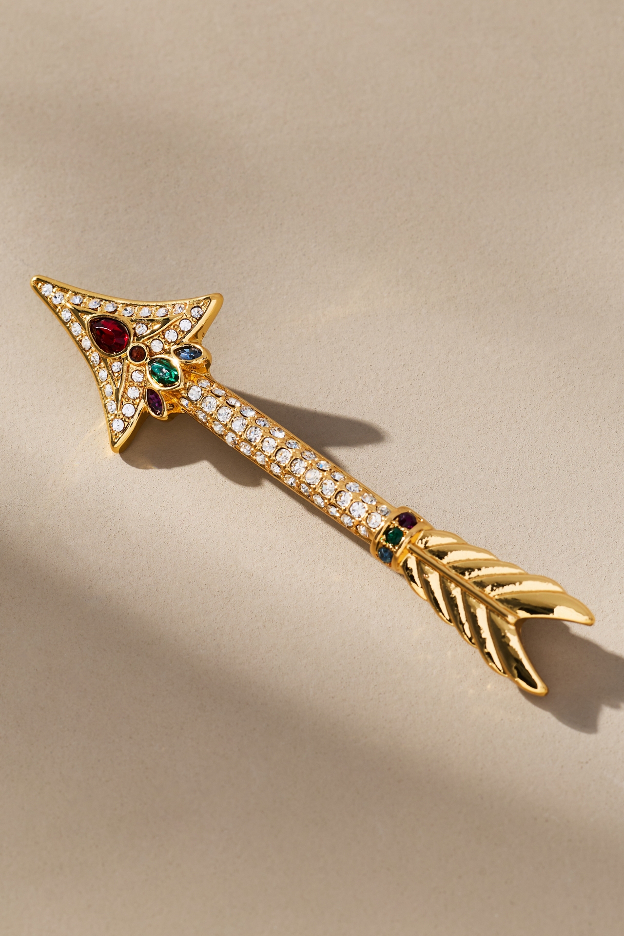 Mixed Crystal Animal Icon Brooch