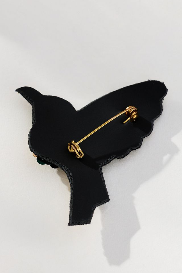 Beaded Garden Brooch #1
