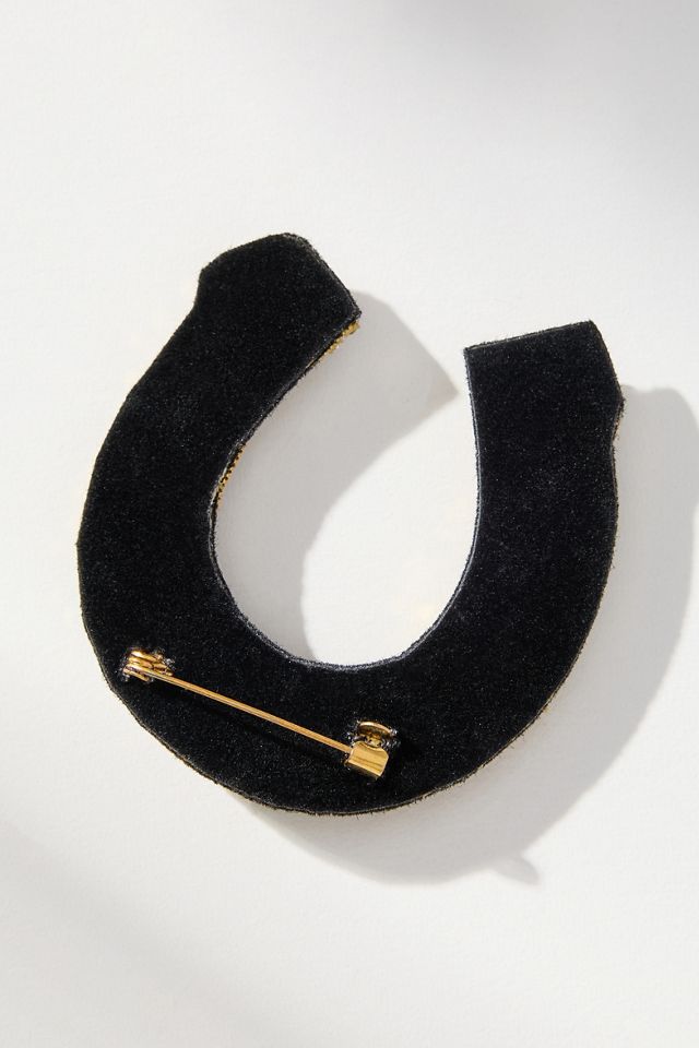 Large Beaded Icon Brooch #1