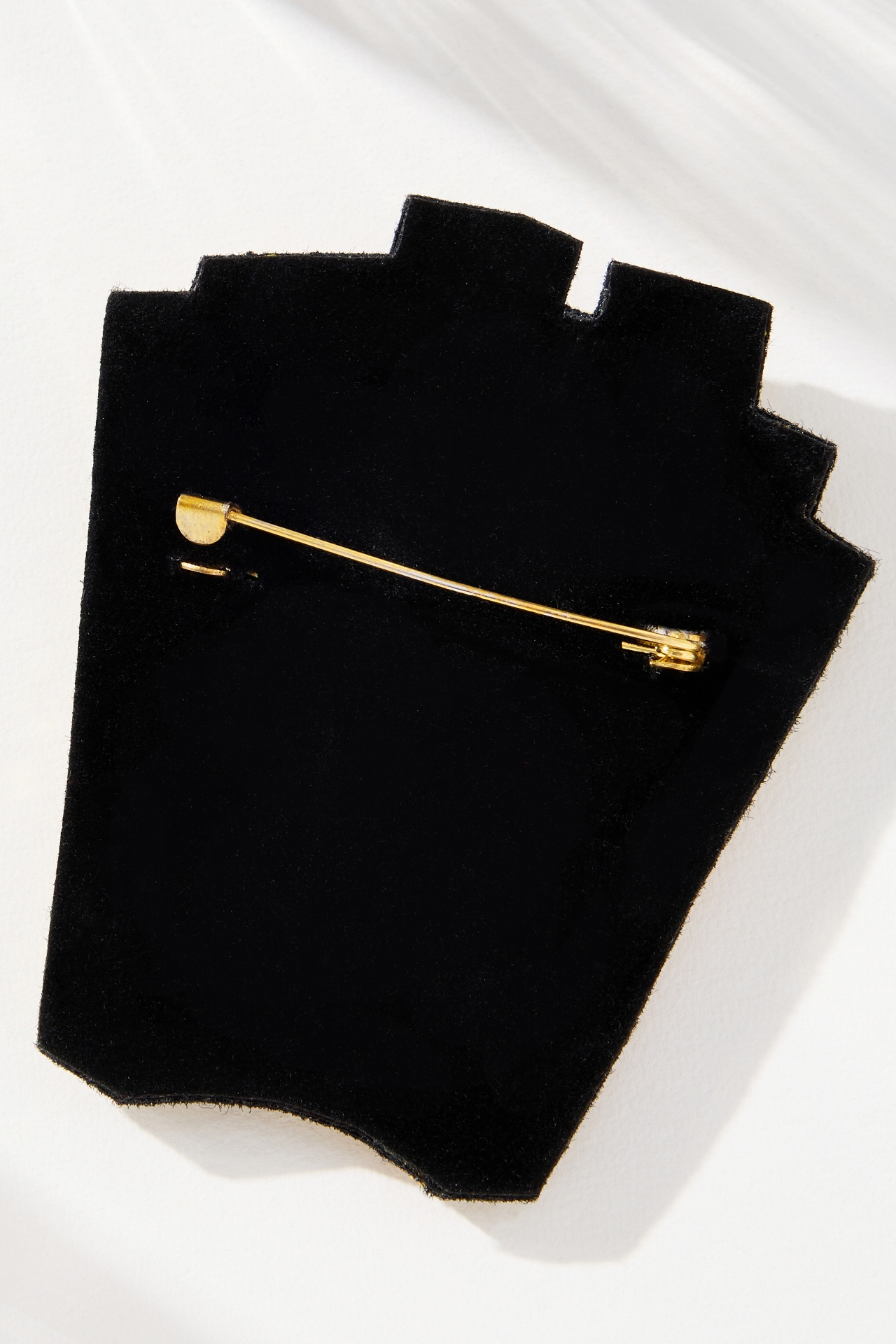 Large Beaded Icon Brooch