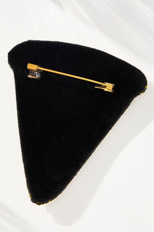 Large Beaded Icon Brooch #3