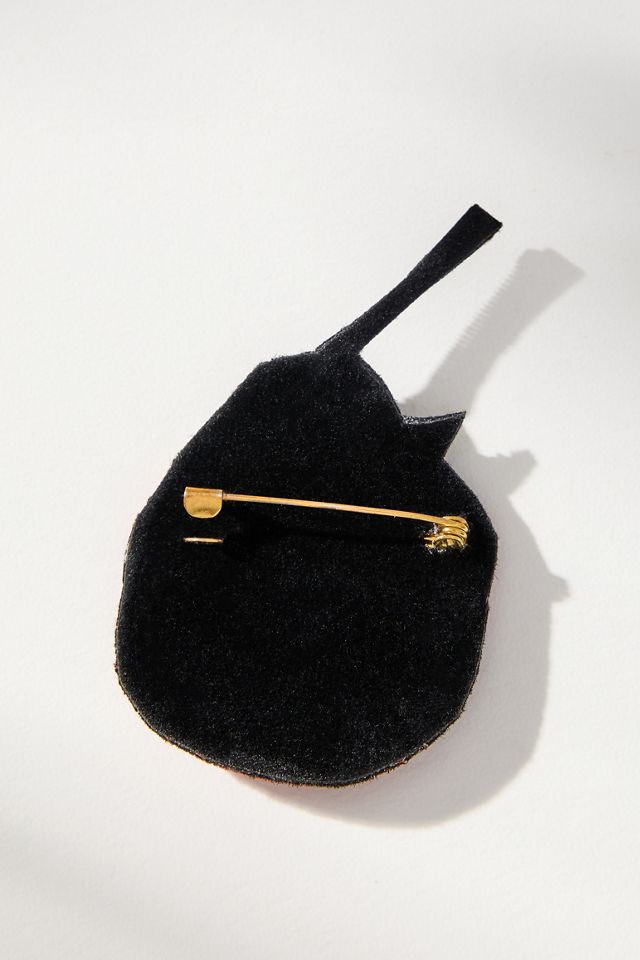 Small Beaded Icon Brooch #1