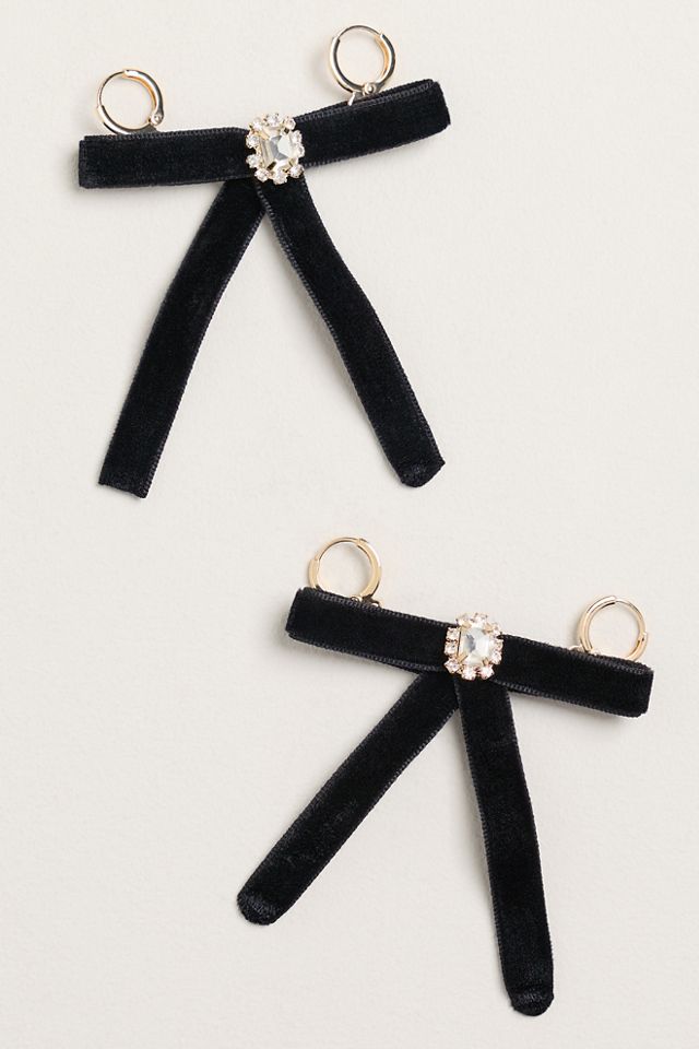 By Anthropologie Velvet Bow Shoe Charm #1