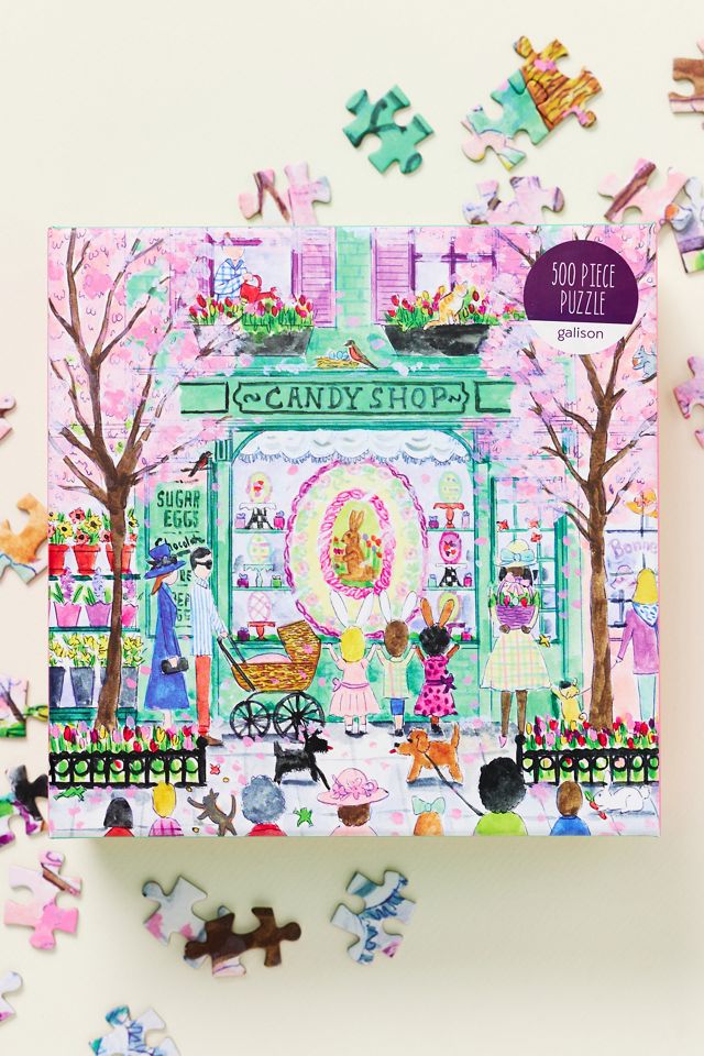 Michael Storrings Easter Candy Shop 500 Piece Puzzle | AnthroHome