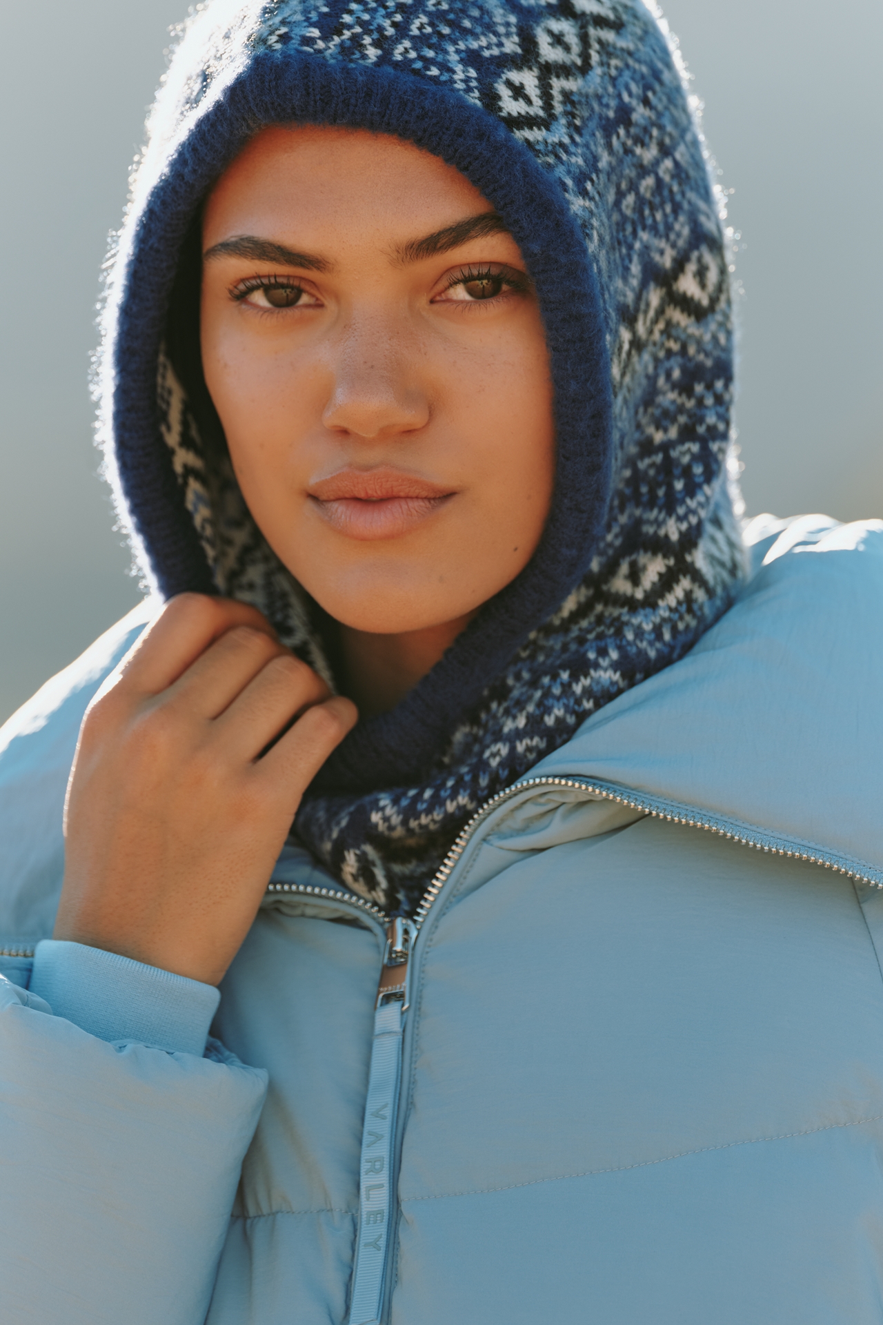 Fairisle Knit Hood
