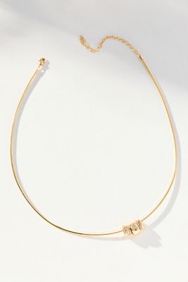 Donut Charm Monogram Necklace