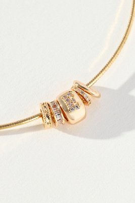 By Anthropologie Donut Charm Necklace In Gold