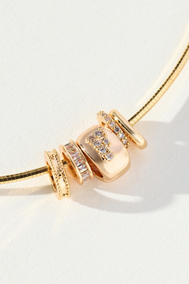 By Anthropologie Donut Charm Necklace In Gold