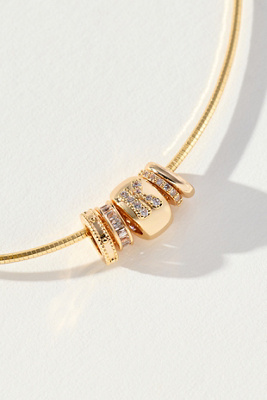 By Anthropologie Donut Charm Necklace In Gold