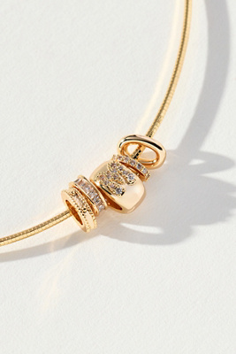 By Anthropologie Donut Charm Necklace In Gold