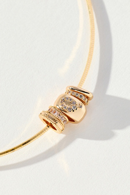 By Anthropologie Donut Charm Necklace In Gold
