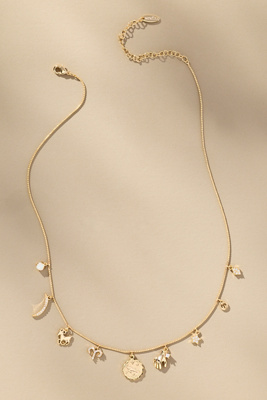By Anthropologie Zodiac Charm Necklace In Gold
