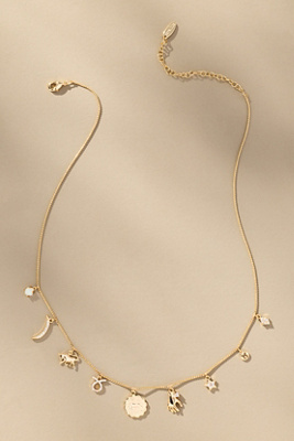 By Anthropologie Zodiac Charm Necklace In Gold