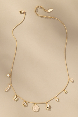 By Anthropologie Zodiac Charm Necklace In Gold