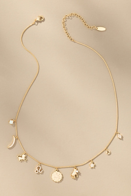 By Anthropologie Zodiac Charm Necklace In Gold