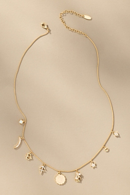 By Anthropologie Zodiac Charm Necklace In Gold