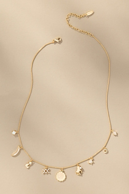 By Anthropologie Zodiac Charm Necklace In Gold