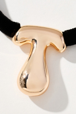 By Anthropologie Corded Bubble Letter Monogram Necklace