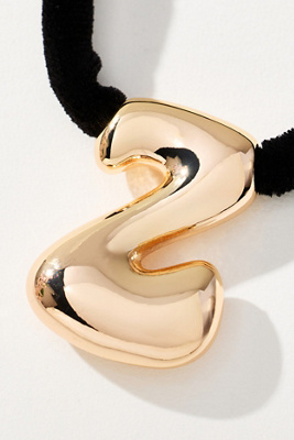 By Anthropologie Corded Bubble Letter Monogram Necklace