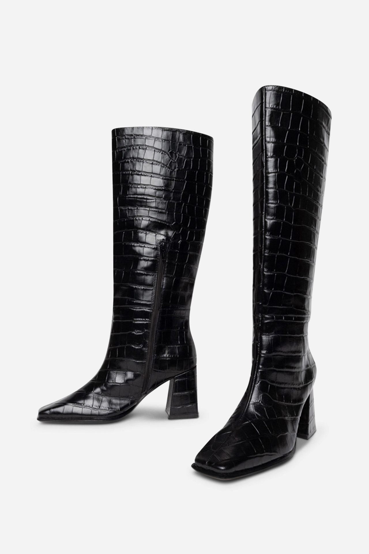 Intentionally Blank TGIF Embossed Croc Boots