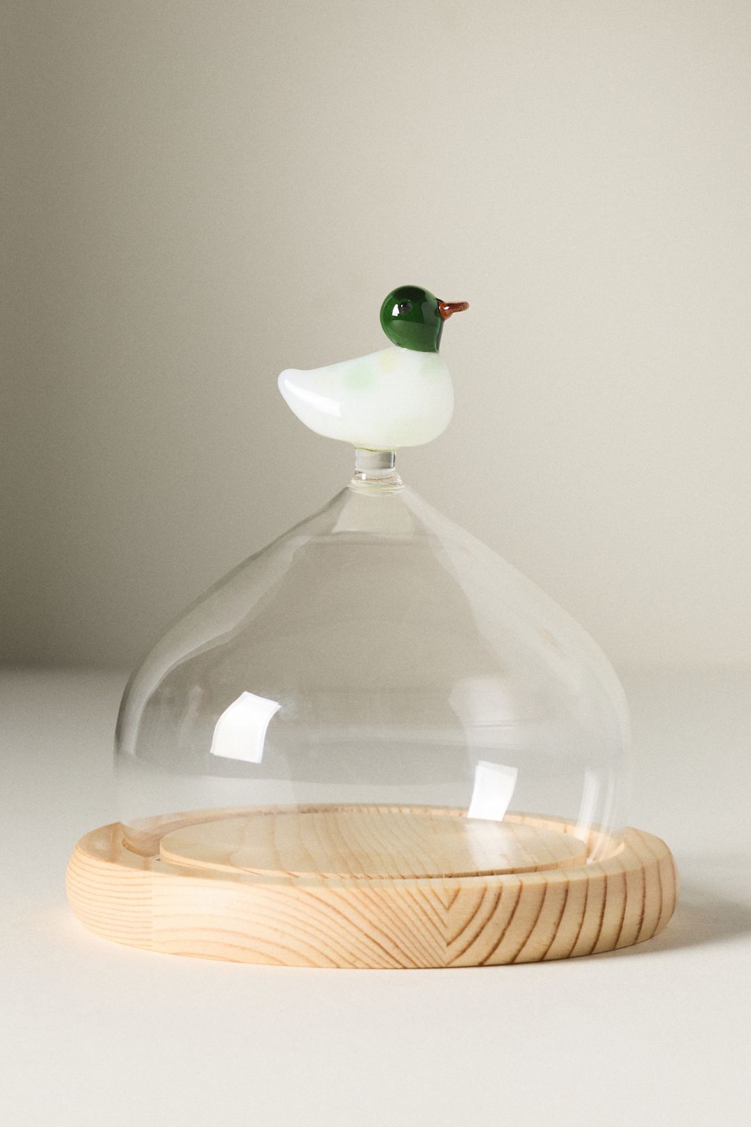 Glass Duck Cloche - Multi, One Size