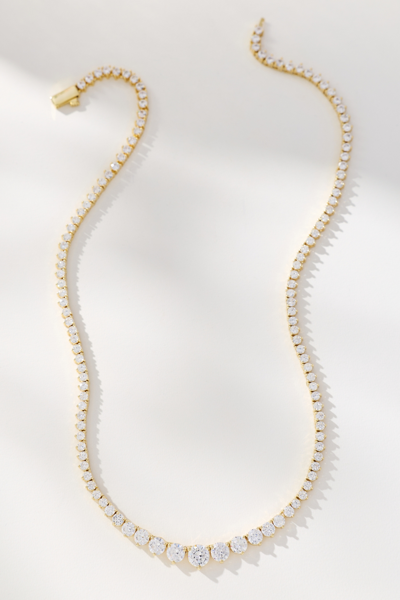 Melinda Maria Not Your Basic Graduated Tennis Necklace