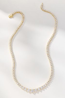 Melinda Maria Not Your Basic Graduated Tennis Necklace