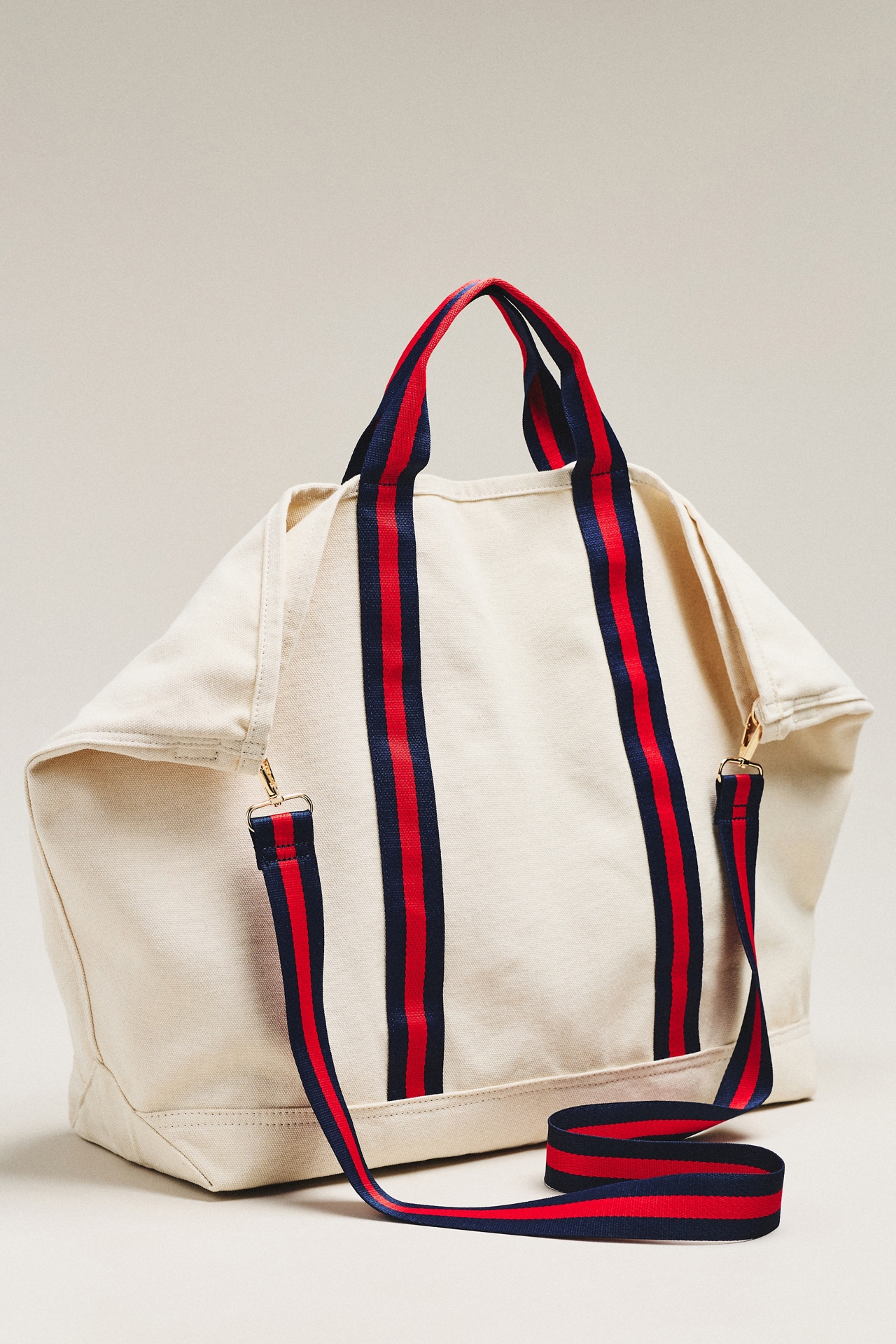 Oversized Slouchy Printed Canvas Tote