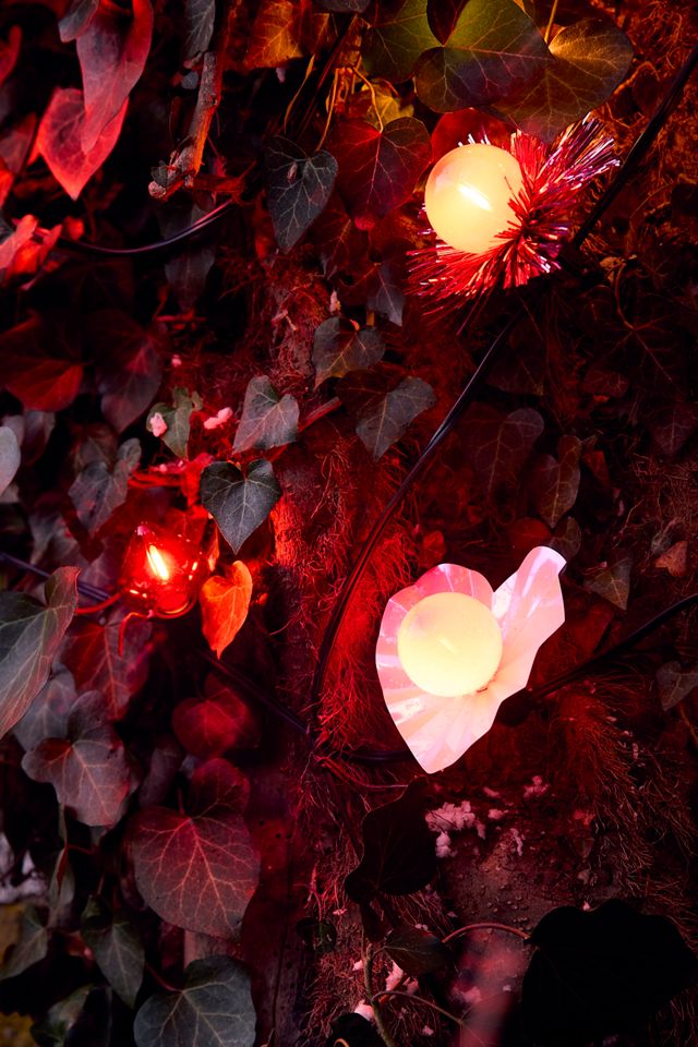 Stargazer Pink Tinsel Light Reflectors, Set of 30 | Anthropologie