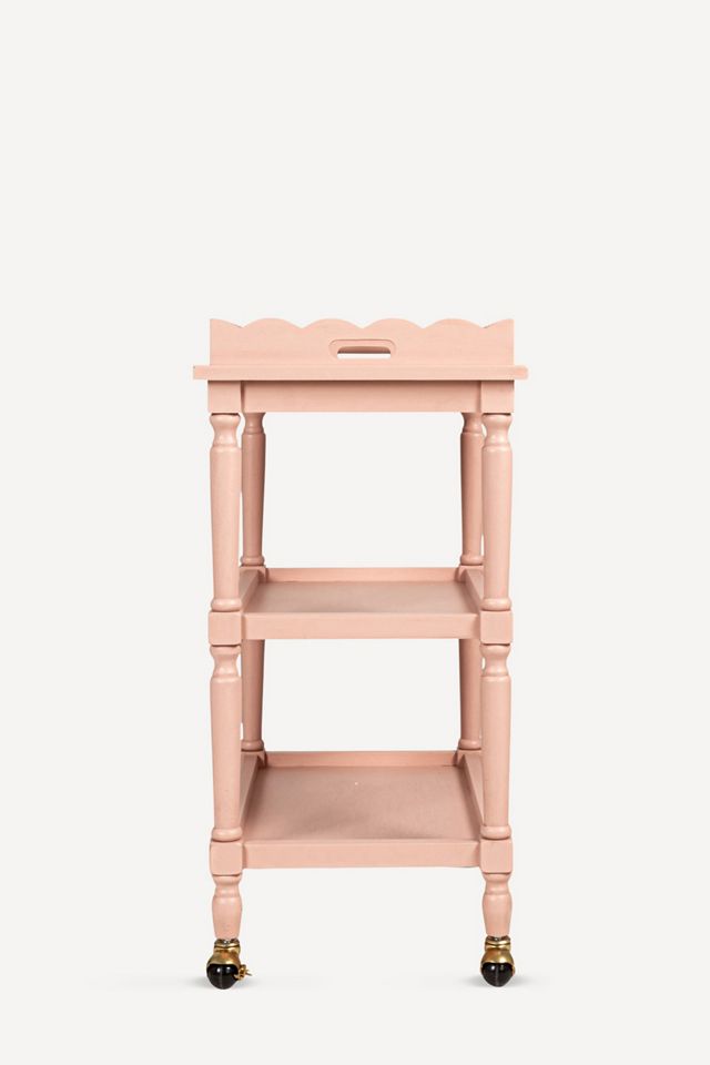 Three-Tier Scallop Tray Bar Cart #3