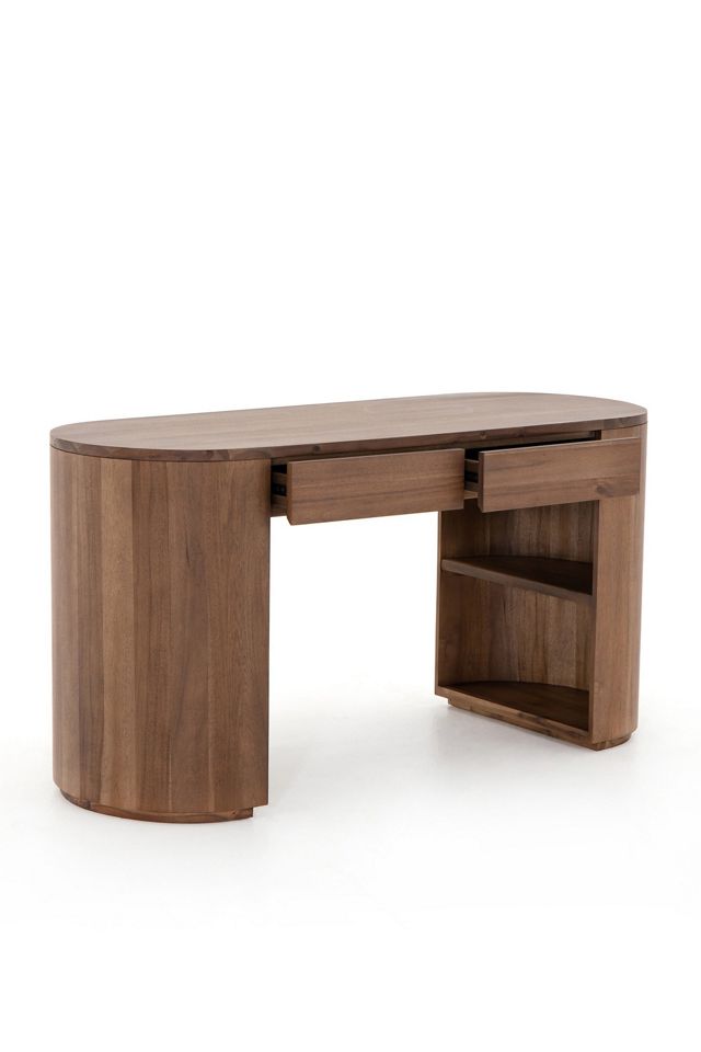 Pilar Oval Wood Desk #2