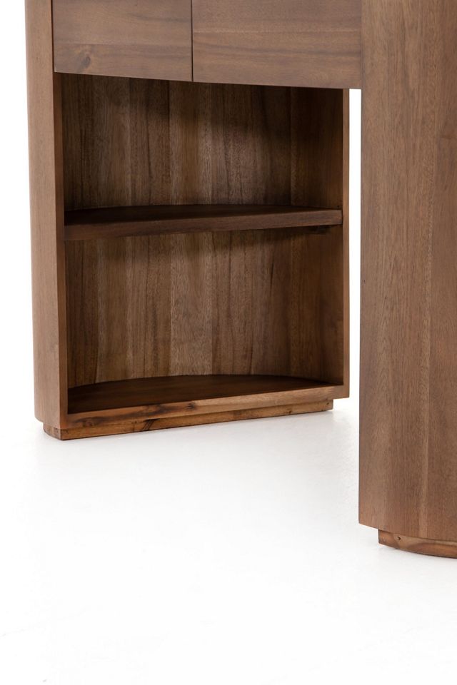 Pilar Oval Wood Desk #4