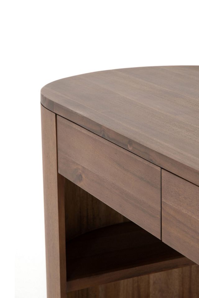 Pilar Oval Wood Desk #5