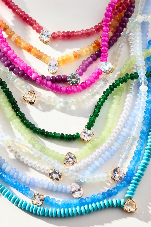 Beaded Birthstone Necklace #1